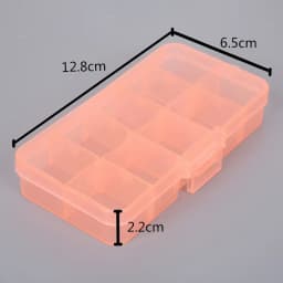 Cheap 10 cells Plastic lots Adjustable Jewelry Storage Box Case Craft Organizer Ring Earring Beads Pills Container for Display