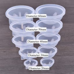 5 Sizes Silicone Round Ball Silicone Mold Resin Pendant Mold For Epoxy Resin 3D Jewelry Making DIY Crafts