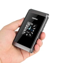 UNIWA X28 Old Man Flip Mobile Phone GSM Senior Big Push Button Flip Phone Dual Sim FM Radio Russian Hebrew Keyboard Cellphone