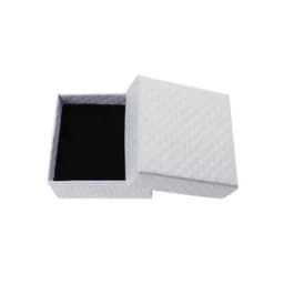5*5*3cm Jewelry Display Box 48pcs Multi Colors Black Sponge Diamond Patternn Paper Ring /Earrings Box Packaging White Gift Box