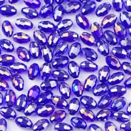 WLYeeS 4*6mm Austrian Mix Color Oval Glass Beads Small Loose Faceted Space Crystal Rice Beads for Jewelry Making DIY Accessories