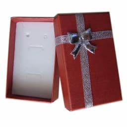 32pcs Cardboard Jewelry Boxes 1.9''x3.1'' Silver Gift Boxes for Pendent Necklace Earrings Ring Box Packaging with White Sponge