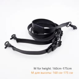 2*130cm Vintage Leather Suspenders Men 3-Hook Y-Back Black Adjustable Strap Braces Men Suspenders Pants Braces Man