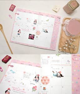 MQStyle 6 Sheets/Pack Heeda Second Quarter Department Of Forestry Girl Sweet Girl Diary PVC Transparent Stickers H0138