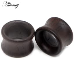 8-50mm Plugs and Tunnels Big Size Ear Tunnel Earrings Ear Stretcher Wood Expander Men Ear Piercing Body Piercing Tunnels Gauge