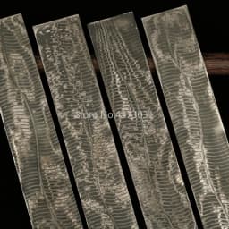 Wave/Keel Sandwich Pattern Steel for DIY Knife Making Damascus Steel Knife Blade Blank Heat Treatment -1Piece