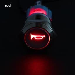 New 5/8" 12V 16mm LED Power Light Momentary Push Horn Button Metal Switch Push Button Car Latch Speaker Bell Horn