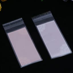 100pcs/lot Size 5*10+3cm Plastic Cookie Packaging Cupcake Wrapper Bags opp Self Adhesive gift bag For DIY candy Lipstick packag