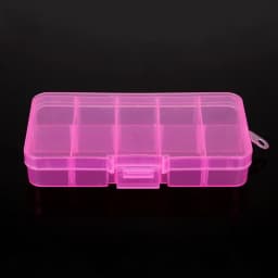 Cheap 10 cells Plastic lots Adjustable Jewelry Storage Box Case Craft Organizer Ring Earring Beads Pills Container for Display