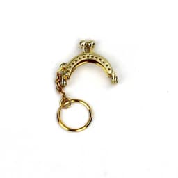 3 Pcs/Lot 4 CM Golden Bronze Silver Half Round Metal Purse Frame Kiss Clasp Lock With Key Ring Bag Accessories 3 Colors