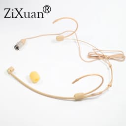 Headband Head Wearing Unidirectional Microphone for Shure Sennheiser AKG MiPro Audio Technica 4Pin 3Pin TA4F 3.5mm Lock