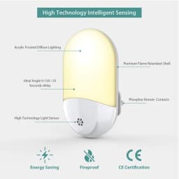 Led Night Lights, Automatic Night Light Twilight Sensor, Plug And Play Kids Night Light For Baby Room, Kitchen, Hallway