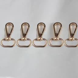 5Pcs 4 Sizes Metal Swivel Trigger Lobster Clasps For Bag Hook Key Chain DIY Zinc Alloy Gold Silver Belt Buckle Bag Accessories