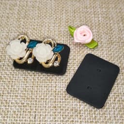 100PCS 3.5*2.5cm Multi Color Paper Cute Stud Earring HangTag Card Jewelry Display Packing Card
