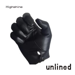 Men's Thin Lambskin Leather Gloves Wrist Button Tight-Fitting Unlined Luxury Italy Gloves Winter Warm Driving Touch Screen