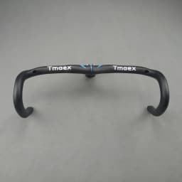 Integrated Bicycle Handlebar with Carbon Rod, 75mm Drop, 130mm, 400, 420/440x90, 100, 110, 120mm