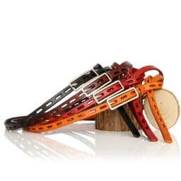 Natural Leather Thin belt Pin Buckle Genuine Leather Belt For Women Female Cowskin Leather Dress Decoration Small Ladies Belt
