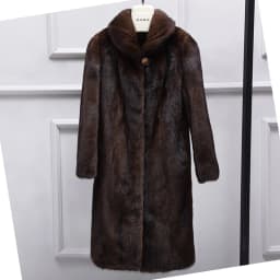 Mink mink fur fall and winter new mink fur coat women's fashion long long-sleeved fur jacket Fur coat women jacket