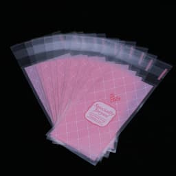 100pcs/lot Size 5*10+3cm Plastic Cookie Packaging Cupcake Wrapper Bags opp Self Adhesive gift bag For DIY candy Lipstick packag