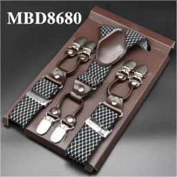 Man's Suspenders Casual Straps Y-Back Shape Men's Trousers Suspensorio Elastic Clips-On Ceinture Suspendue 3.5*120cm