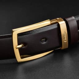 2026 new design belt high quality men belt genuine leather strap trousers first layer ciartuar brass pin buckle