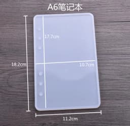 A4 A5 A6 A7 Notebook Cover Silicone Mold For Jewelry Resin Silicone Mould Handmade DIY Epoxy Resin Molds