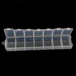 White Pink Cheap DIY Plastic lots Adjustable Jewelry Storage Box Case Craft Organizer Beads Container for joyeros organizador
