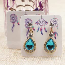 100pcs DIY Blank Stud/Drop Earring Packing Card White/Kraft/Black Cardboard Small Cute Earring Products Package Card 5*5cm