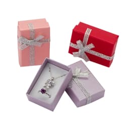 4x6cm Jewelry Boxes Pealr Paper Gift Boxes for Jewellery Packaging Display Earring Necklace Pendant Ring Box with White Sponge