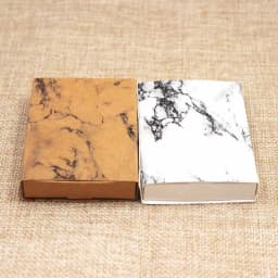 New Dreamcatcher/Marble Pattern Gift Box Vintage Kraft/White Uk & USA/France Country Stamp Wedding/Candy Box 12 Boxes + 12 Cards