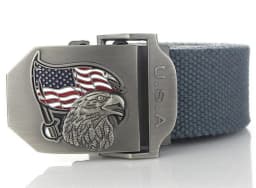 SupSindy Men Canvas Belt USA Eagle Metal Buckle Army Military Tactical Belts for Men Jeans Outdoor Training Soldier Strap Male