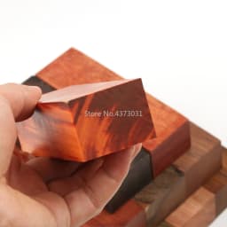 DIY Knife handle material 10 kinds Wood material For DIY Wooden handicraft material 120x40x30mm