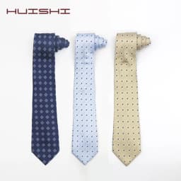 HUISHI Custom Logo Label On Tie Men Personalized Customization Necktie Brand Logo Men Neckies For Gentlemen Fashion Design Label