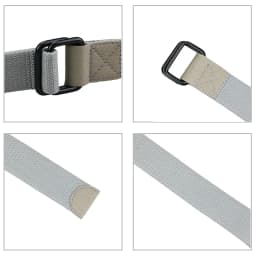 Maikun Men Double Ring Buckle Belt Tactical Canvas Men Belt Casual Harajuku Male Belt For Jeans