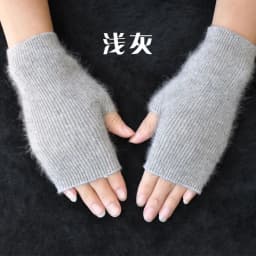 Fine Sheep Mink Cashmere Mitt Exposed Finger Women's Gloves Winter Autumn Knitted for Women Fingerless Gloves Wrist Mittens