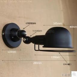 Red Loft Style Retro LED Wall Light Fixtures Adjustable Swing Arm Lamp Industrial Vintage Wall Sconce Arandela Home Lighting