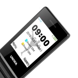 UNIWA X28 Old Man Flip Mobile Phone GSM Senior Big Push Button Flip Phone Dual Sim FM Radio Russian Hebrew Keyboard Cellphone