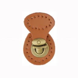 Genuine Leather Bag Lock Magnetic Button Fasteners Snap Buckles Replacement Handmade Bag DIY Clasp Accessories KZ0253