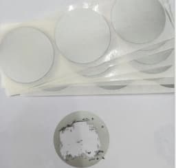 50PCS 1.5" Inch, 38mm Round Silver Adhesive SCRATCH OFF Stikers