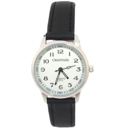 Chaoyada Child Watches Girl Leather Strap Learn Time Kids Watch Students Quartz Wristwatch Casual Fashion Children's Gifts