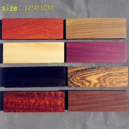 1piece Blanks Wood for DIY Knife Handle Patch Material DIY Wooden Handicraft Material 120x40x10mm