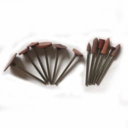 12pcs Rubber Polishing Wheel Silicone Grinding Head Fine Grit Dremel Rotary Tools
