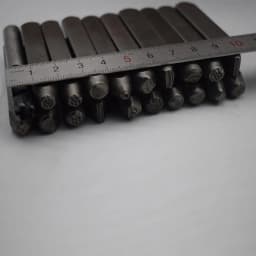 20PCS Assorted Punches Steel Stamp Punch for Sterling Silver Jewelry Tools