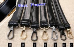 bag strap Handle belt black patent leather PU DIY Lady handbag accessories With Snap hook adjustable 2.5cm 2cm 1.2cm width