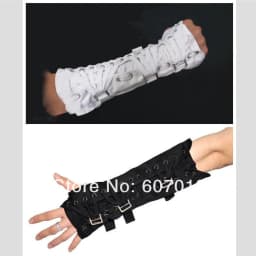 impersonator Michael Jackson collection Black White Punk Cotton Adjustable ArmBrace Glove Performance Party Halloween