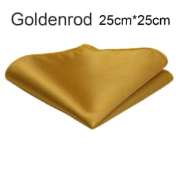 Ricnais Classic Silk Handkerchiefs Solid 25cm*25cm Hanky Red Gold Champagne Pocket Square For Man Wedding Business Party