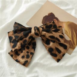 New Arrival Barrette 3 layers Leopard Print Hairgrips Big Large Bow Hairpin For Girls Ladies Hair Clip Fashion Hair Accessories