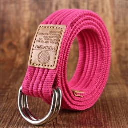 New Unisex Canvas Belt Double Ring Buckle Military Belt Army Belts Men Women's Casual Business Cowboy Pants Belt