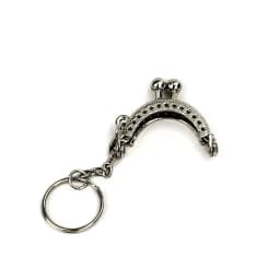 3 Pcs/Lot 4 CM Golden Bronze Silver Half Round Metal Purse Frame Kiss Clasp Lock With Key Ring Bag Accessories 3 Colors