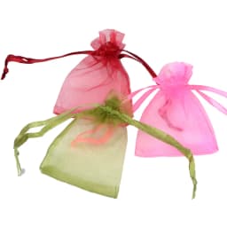 50pcs 5x7CM Colorful Decoration Drawstring Packaging Pouches&Bag Small Organza Bags Jewelry For Gift Engagement Color Selection